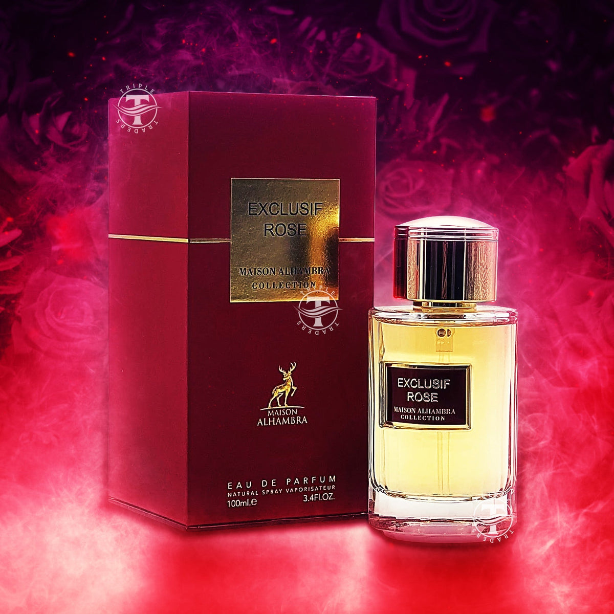 Exclusif Rose Eau De Parfum By Maison Alhambra | Lattafa 100ml 3.4 fl oz
