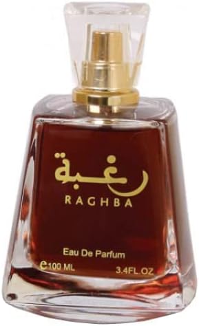 RAGHBA Eau De Parfum 100 ML 3.4 FL OZ By Lattafa With Deo Spray