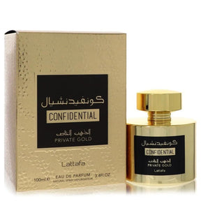 Confidential Private Gold Eau De Parfum By Lattafa 100ml 3.4 FL OZ