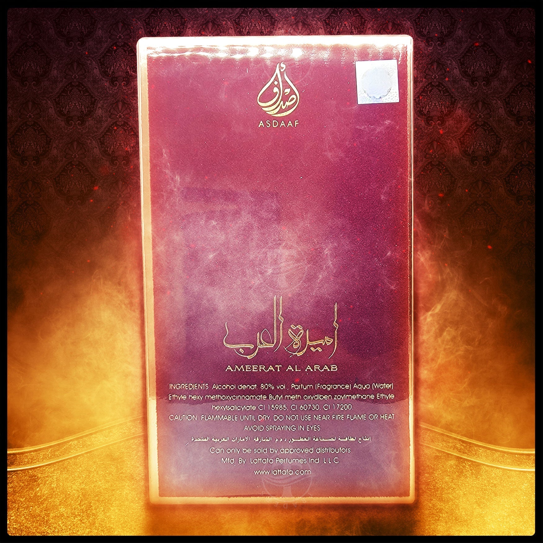 Ameerat Al Arab Asdaff Eau De Parfum By Lattafa 100ml 3.4 Fl. Oz