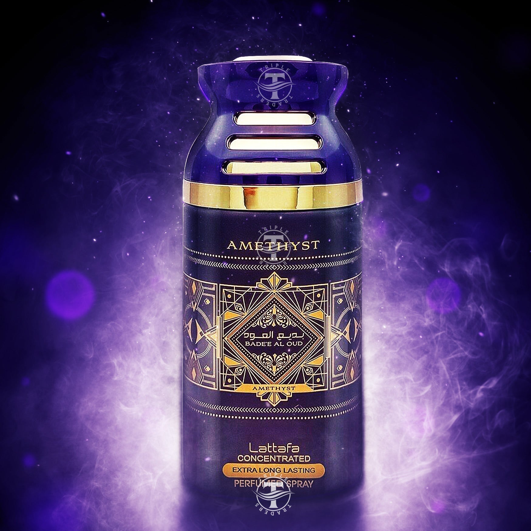 Amethyst | Badee Al Oud | Oud for Glory | Concentrated Extra Long Lasting Perfumed Spray | Oriental Perfume 250ml | By Lattafa