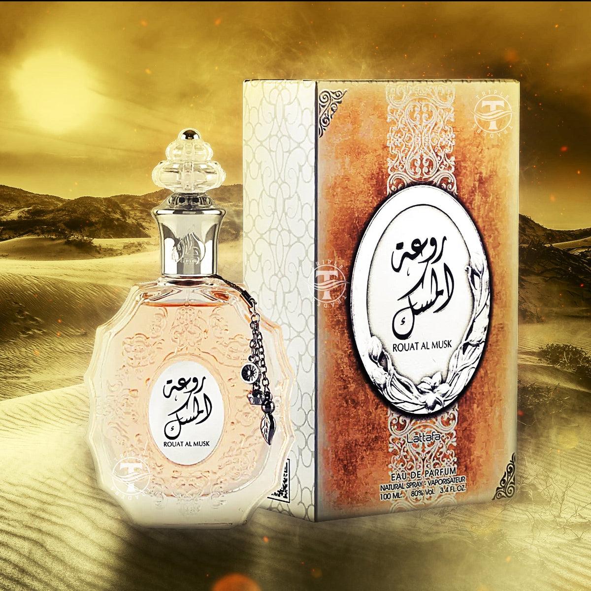 Rouat Al Musk Eau De Parfum By Lattafa 100ml 3.4 FL OZ Oriental Perfume