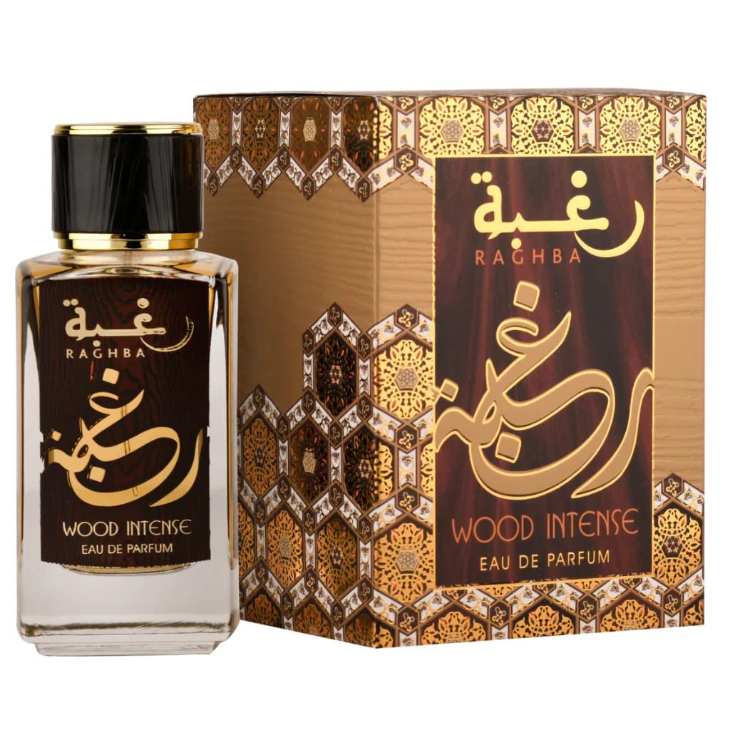 Raghba Wood Intense Eau De Parfum by Lattafa 100ml 3.4 FL OZ