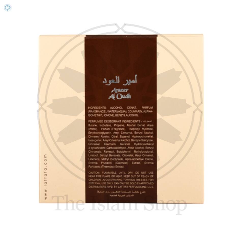 Ameer Al Oudh - Eau De Parfum Spray (100 ml - 3.4Fl oz) with Deo by Lattafa