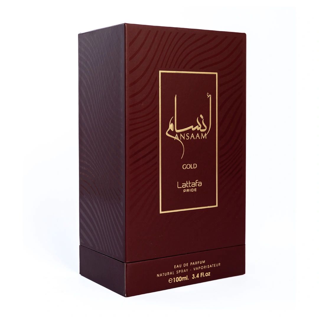 Ansaam Gold By Lattafa 100ml 3.4 FL OZ Eau De Parfum