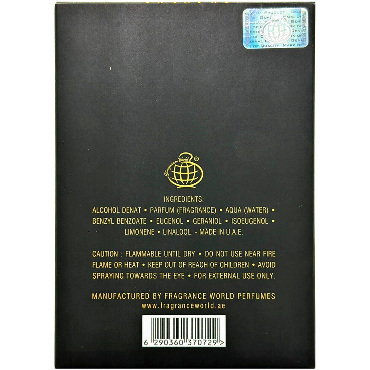 Imperium Eau De Parfum by Fragrance World 100ml 3.4 FL OZ